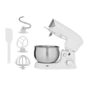 Adler AD4226W Kitchen Machine with stainless steel bowl and attachments - Hand Chopper and Kitchen Machine