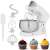 Adler AD4226W Kitchen Machine with cupcakes and accessories