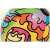 Bestway 31044 inflatable beach ball, 36 inches, colorful art design, close-up