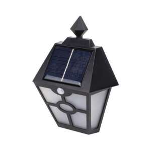 YW-778 Lampa ścienna zasilana energią słoneczną z czujnikiem ruchu, czarna, 4 lumeny - Latarnia słoneczna