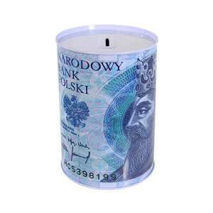 Kovová pokladnička s poľským zlotym dizajnom - Pokladničky