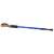 Blue Nordic walking stick with cork handle and adjustable length