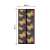 Black butterfly patterned magnetic door screen, 100x210 cm, size indication