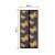 Black butterfly patterned magnetic door screen, 100x210 cm, size indication