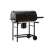 GardenLine charcoal grill and smoker with double shelves, closed lid