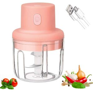 Mini elektromos ételaprító fokhagymához, zöldségekhez és gyümölcsökhöz - Kézi aprító, Kézi mixer, Gyümölcscentrifuga és préselő és Elektromos tésztagép