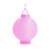Pink LED paper lantern, 20 cm diameter, with hook for hanging