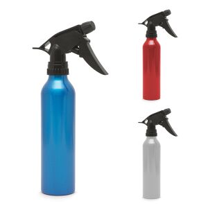 Collage of blue, red, and silver metal spray bottles, 300ml - Sprayer