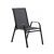 GardenLine black garden chair with mesh seat