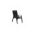 GardenLine stackable black garden chairs