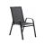 GardenLine black garden chair with armrests
