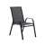 GardenLine black patio chair with mesh seat