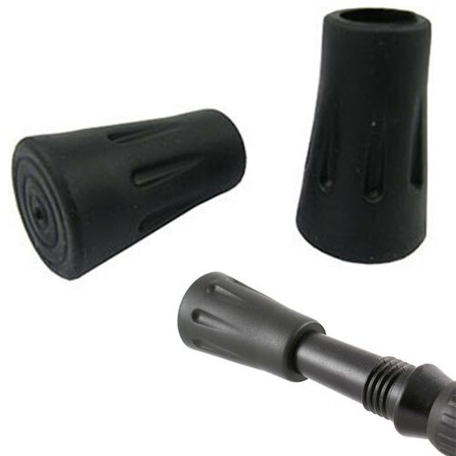Nordic Walking Stick Rubber Caps, Tip Protectors - for Hiking, 2 pcs