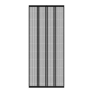 Plasa de tantari perdea pentru usa 4 benzi max 100 x 220 cm negru 50640517