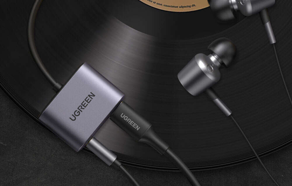 UGREEN CM231 audio adapter USB-C to mini jack 3.5mm (Gray)