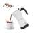 Camry CR 4415W Electric Moka Pot, White, pouring coffee