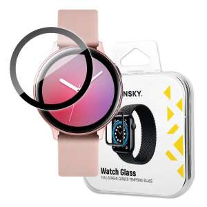 Wozinsky Watch Glass hibrid üveg a Samsung Galaxy Watch Active 2 44 mm-es órájához Fekete 50661916 - Wozinsky