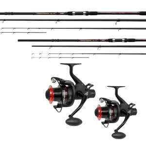 Nevis távdobó feeder szett, 390 cm hosszú, 150g dobósúly, 6+1 csapágy, 5.2:1 áttétel - Feeder szett