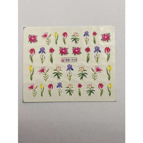 Virágmintás körömmatricák, BN-934