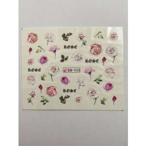 Rózsás körmös matricák, BN-935 - Körömmatrica