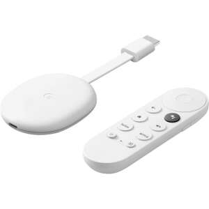 Google GA03131 Chromecast + Google TV, HDMI, Bluetooth, Wi-Fi, hangvezérléses távirányító, fehér 50676490 TV okosítók