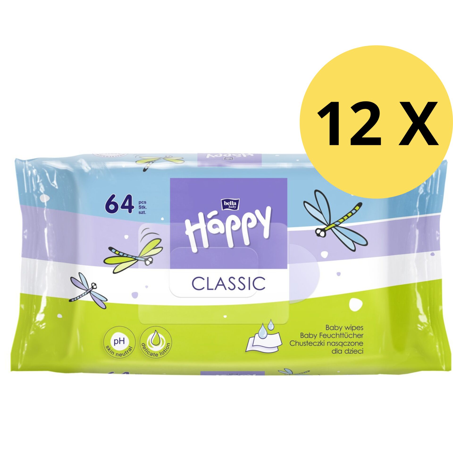 E-shop Bella Baby Happy Classic obrúsky 12x64ks