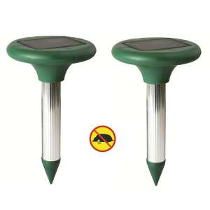 HOME VKS 02 DUO Solar Maulwurfschreck Pfahl (Reichweite 2 x 350 m2), vks02 Duo-Pack, 2 Stk. 87776618 - Nagetierabwehrgeräte