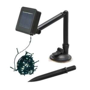 Napelemes karácsonyi égősor 50 LED-del, 6 méter hosszú, melegfehér, zöld vezeték, bel- és kültéri használatra - Nonbrand Fényfüzér