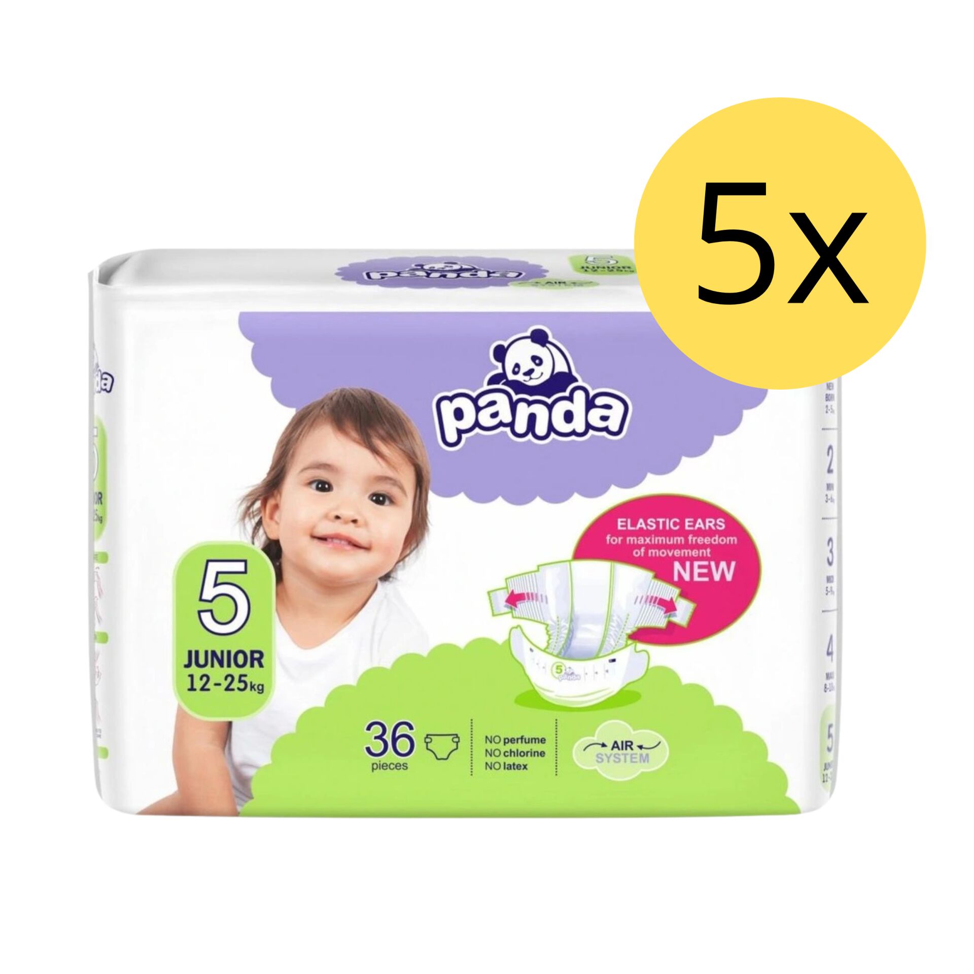 E-shop Panda nohavice 12-25kg Junior 5 (180ks)
