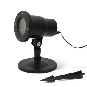 Phenom Mozgó LED Projektor Hópehely mintával, IP44, Fekete - Phenom