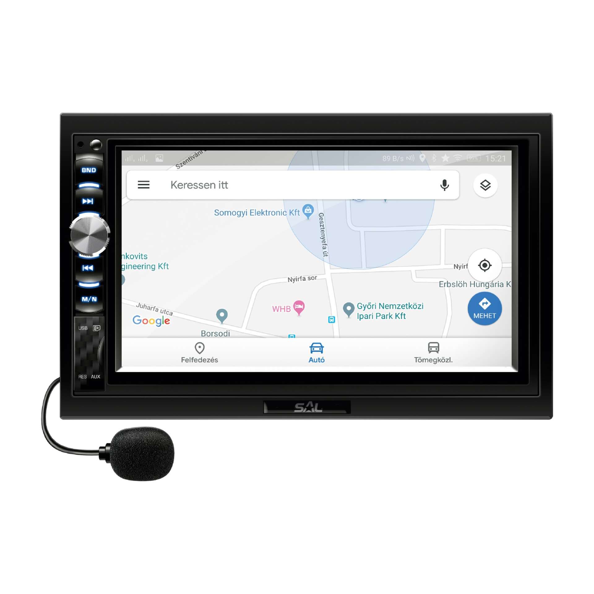 SAL VB X900 2DIN 7" LCD, RDS, BT, A-LINK, i-LINK autóhifi AUTÓRÁDIÓ, BT/FM/USB TÜKRÖZÉS Iphone/IOS kompatibilis, Autós Multimédia Fejegység , Androidos GPS 9 Hüvelykes, 2 DIN