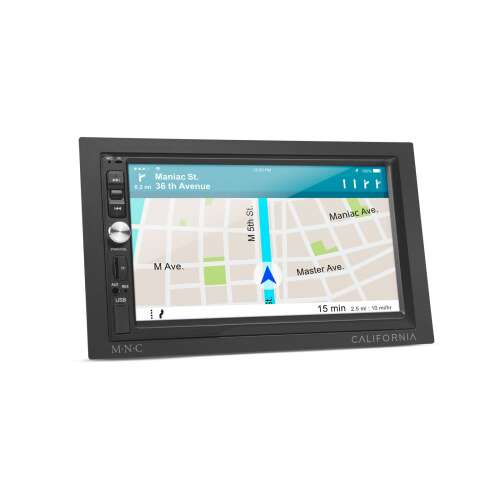 MNC 39753 CALIFORNIA Multimédiás Android érintőképernyős autórádió fejegység, 2 DIN, Wifi, GPS, BT, 4 x 50 W