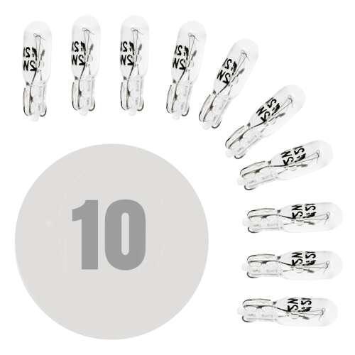 10 darabos Carguard T5 12V 2W fehér autóizzó - Carguard
