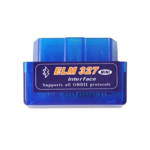 ELM327 Bluetooth OBD2 autós diagnosztikai adapter, kék interfész, támogatja az összes OBDII protokollt