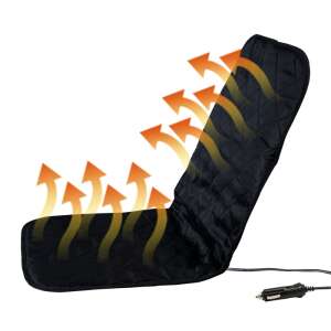 WALSER ECO autós ülésfűtés, fekete, 12V, a fűtőelemek és a szivargyújtó adapter látható - Ülésfűtés