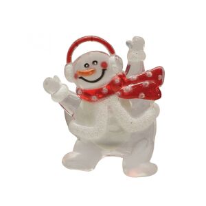 Home KID LED hóember ablakdísz sállal és fejhallgatóval - Home