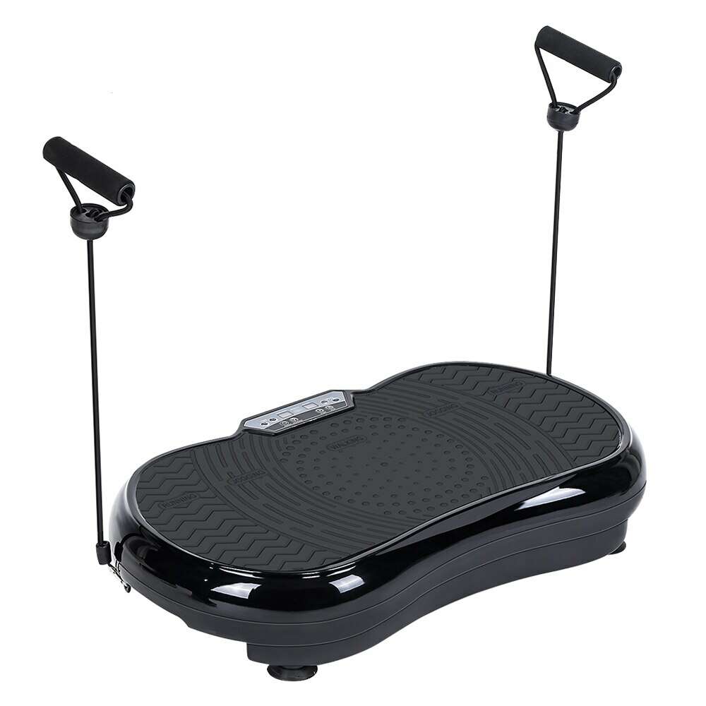 Bewello Vibrációs tréner professzionális - fekete - 99program, gumikötéllel és távirányítóval, flabelos  edzőgép  71 x 36 x 11 cm classic fekete w1022 