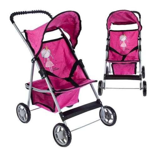 Wózek dla lalek z daszkiem