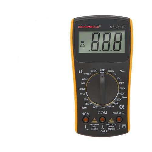 Maxwell 25109 - Digitális multiméter - 00082979 - zseb multiméter, compact  mérőműszer