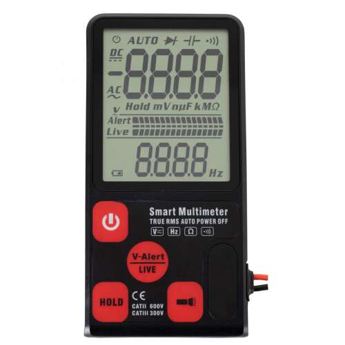 SMA SMART Digitális multiméter, True RMS, Automatikus kikapcsolás, CATII 600V, CATIII 300V