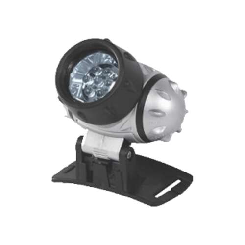 PLF 7 LED fejlámpá, 7 LED lámpa, állítható szög, vízálló, 3 AAA elem