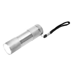 Ezüst LED zseblámpa 9 LED-del és 36 lumennel, MFL 021 - Home