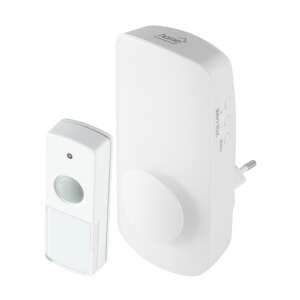 Home DB 1501AC Vezeték nélküli csengő éjjeli fénnyel, Fehér, 150m Hatótávolság, Állítható Hangerő - Villanyszerelés