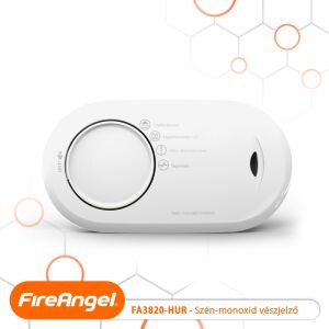 FireAngel FA3820-HUR szén-monoxid vészjelző, beépített, nem cserélhető lítium elem, 10 év várható üzemidő, fehér a már megszünt Honeywell XC100H szénmonoxid érzékelő, CO riasztó kompatibilis alternatívája, - 00080414  139036924 - Dekoráció