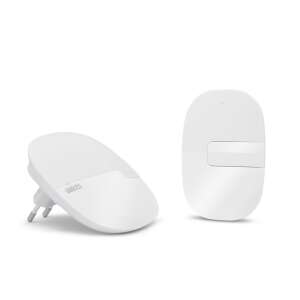 Vezeték nélküli csengő, fehér, 230V, 36 dallam, 4 hangerőszint, 100m hatótávolság - Villanyszerelés