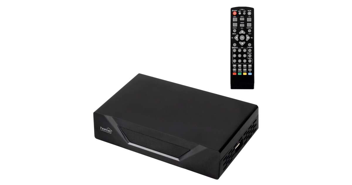 HOME Digitális HDTV DVBT2 H265 HEVC Settop box vevőegység földi TV