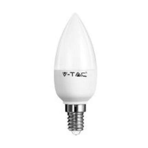 V-TAC LED gyertya izzó, E14, 5,5W, 470lm, 4000K, meleg fehér