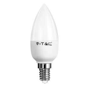 V-TAC LED gyertya izzó E14 6W 470lm 4000K semleges fehér - V-TAC