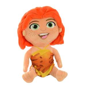 Croodék Eep plush toy, 25 cm tall, orange hair, brown eyes, sitting position - Toy