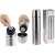 Stainless steel thermos with push button, 1 liter, for hot drinks, keeps drinks hot for 6 hours, Excellent Houseware brand